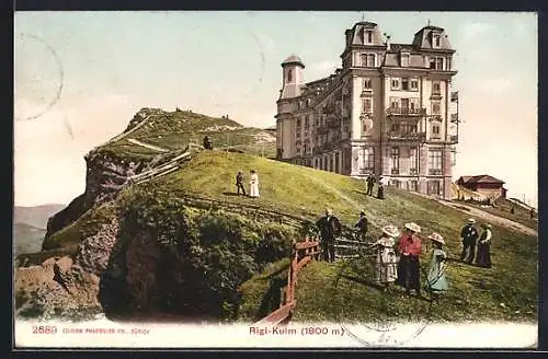 AK Rigi-Kulm, Panorama mit Hotel