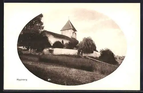 AK Riggisberg, Ortspartie mit Kirche