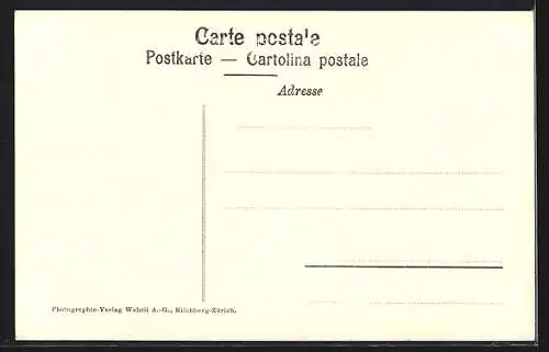 AK St. Moritz-Dorf, Teilansicht und die Languardkette