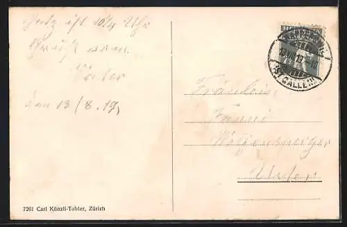 AK Rapperswil, Teilansicht mit Kirche