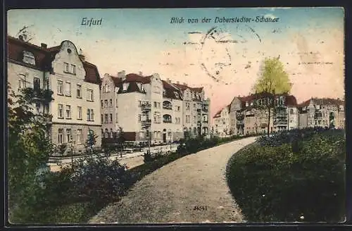 AK Erfurt, Blick von der Daberstedter Schanze