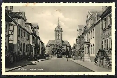 AK Arolsen, Blick in die Hauptstrasse