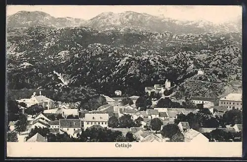 AK Cetinje / Cettigne, Totalansicht