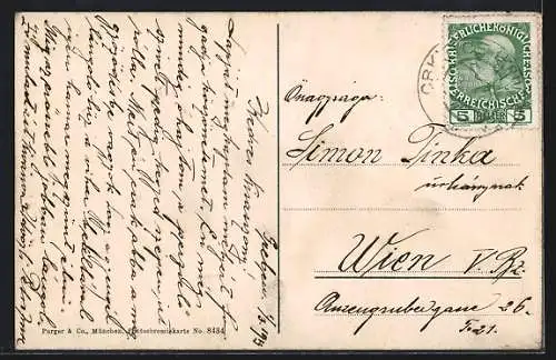 AK Perzagno, Gesamtansicht, Ruderboot