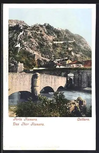 AK Kotor / Cattaro, Porta Fiumera, Das Thor Fiumera