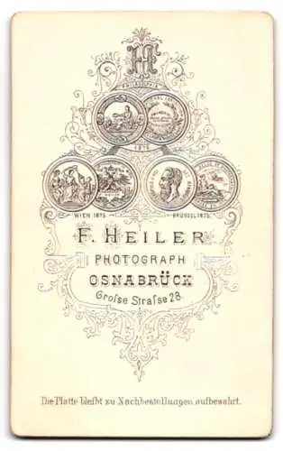 Fotografie F. Heiler, Osnabrück, Grosse Strasse 28, Porträt eines Paares