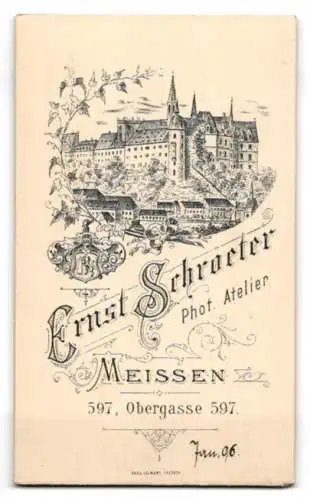 Fotografie Ernst Schroeter, Meissen, Obergasse 597, Porträt eines eleganten Herrn