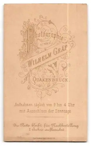Fotografie Wilhelm Gräf, Quakenbrück, Porträt einer Dame