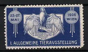 Reklamemarke Wien, I. Allgemeine Tierausstellung 1906, Adler-Symbol