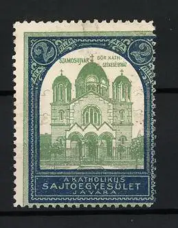 Reklamemarke Szamosújvár, Gör. Kath. Székesegyház, Kirche