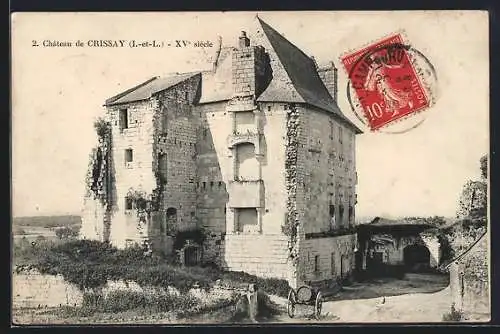 AK Crissay, Château du XVe siècle en ruines