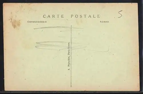 AK Cinq-Mars-la-Pile, La Pile, Monument Romain et le village