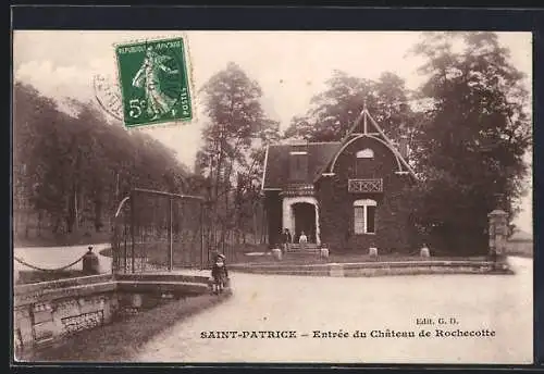 AK Saint-Patrice, Entrée du Château de Rochecotte