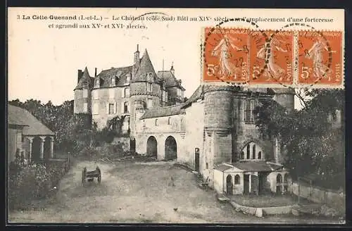 AK La Celle-Guenand, Le Château, côté Sud