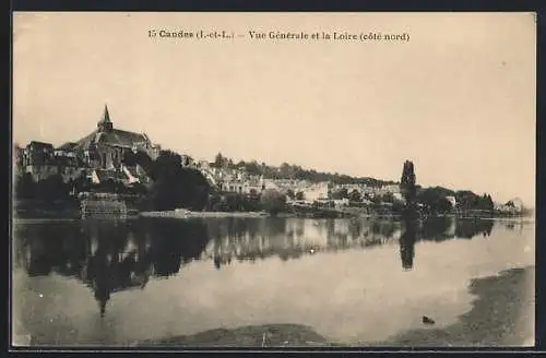 AK Candes, Vue Générale et la Loire (côté nord)