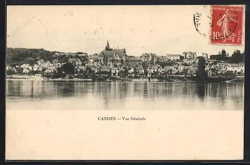 AK Candes, Vue Générale sur la rivière et le village