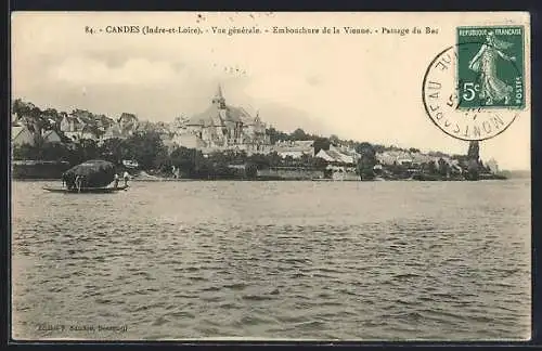 AK Candes, Vue générale, Embouchure de la Vienne, Passage du Bac