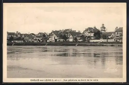 AK Chouzé-sur-Loire, Vue générale au bord de la Loire