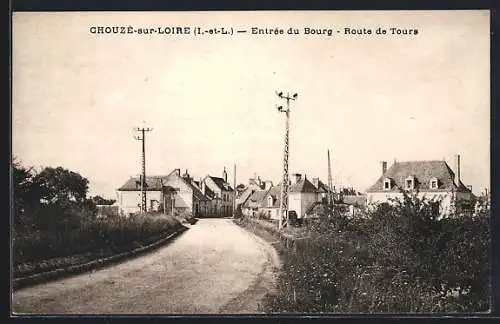 AK Chouzé-sur-Loire, Entrée du Bourg, Route de Tours