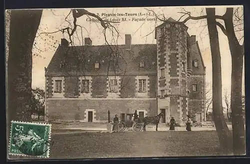 AK Plessis-lès-Tours, Château de Louis XI, Facade ouest