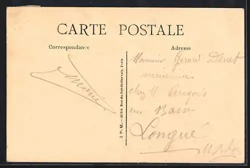 AK Candes, Vue générale du village au bord de la rivière