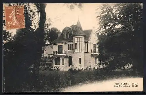 AK Cormery, Les Chimères, belle demeure entourée d`arbres