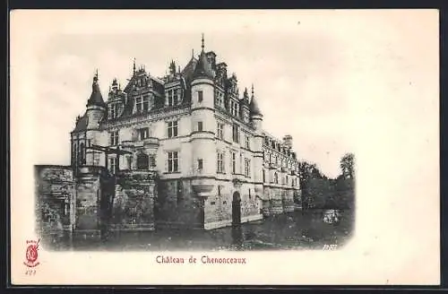 AK Chenonceaux, Vue du Château majestueux