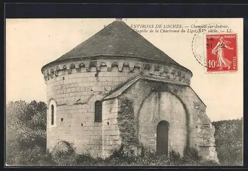 AK Chemillé-sur-Indrois, Chapelle de la Chartreuse du Liget, XIIe siècle