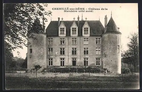 AK Chemillé-sur-Dême, Château de la Marchère (côté nord)