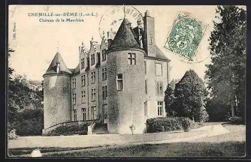 AK Chemillé-sur-Dême, Château de la Marchère