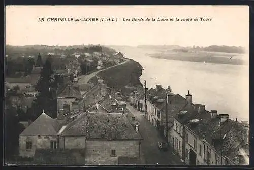 AK La Chapelle-sur-Loire, Les Bords de la Loire et la route de Tours