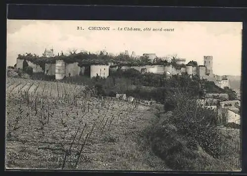 AK Chinon, Le Château, côté nord-ouest