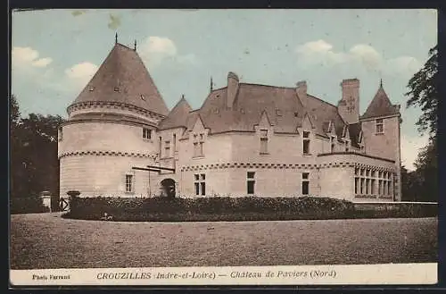 AK Crouzilles, Château de Paviers vu du nord