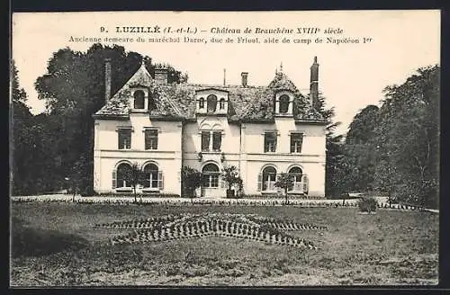 AK Luzillé, Château de Beauchêne XVIIIe siècle, ancienne demeure du maréchal Duroc