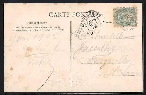 AK Châteaurenault, Panorama de la ville avec bâtiments historiques et tour en arrière-plan