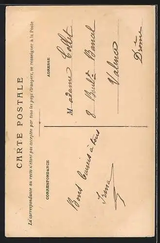 AK Rigny-Ussé, Pont et Château en perspective