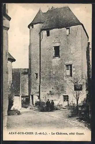 AK Azay-sur-Cher, Le Château, côté Ouest