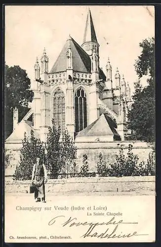 AK Champigny-sur-Veude, La Sainte Chapelle