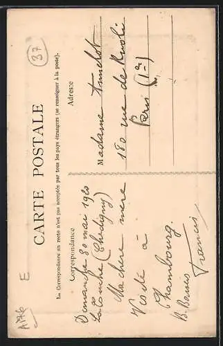 AK Chambourg, Église et rue principale