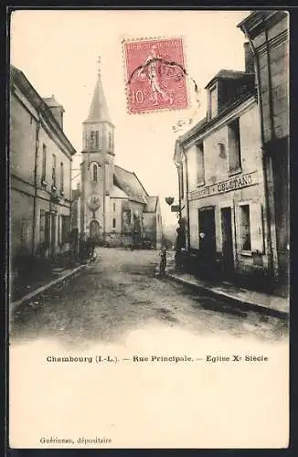 AK Chambourg, Rue Principale avec église du Xe siècle