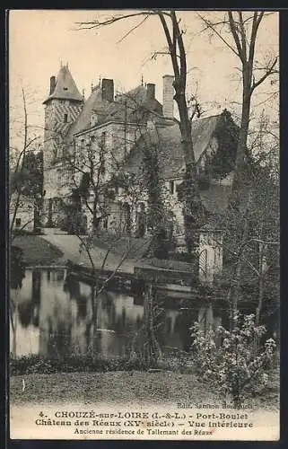 AK Chouzé-sur-Loire, Château des Réaux (XVe siècle), Vue intérieure, ancienne résidence de Tallemant des Réaux