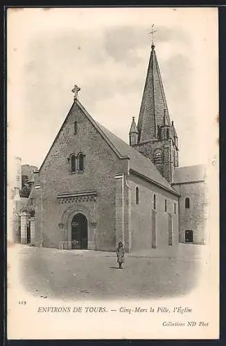 AK Cinq-Mars-la-Pile, l`Église