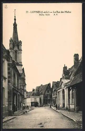 AK Luynes, La Rue des Halles