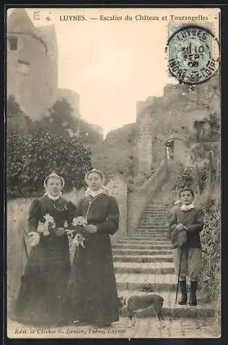 AK Luynes, Escalier du Château et Tourangelles