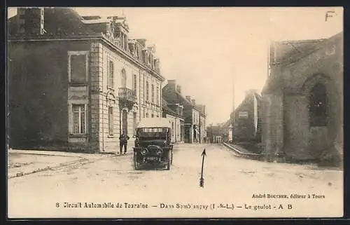 AK Semblancay, Le guérot avec voiture sur le Circuit Automobile de Touraine