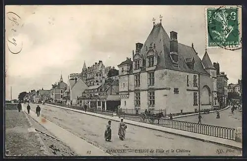 AK Amboise, L`Hôtel de Ville et le Château