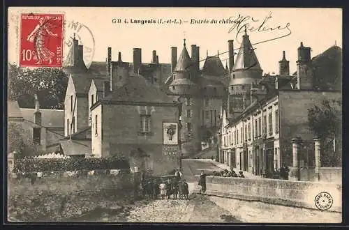 AK Langeais, Entrée du château