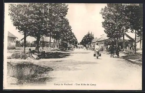 AK Camp du Ruchard, Une Allée du Camp