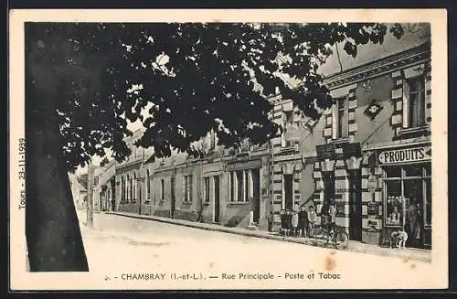 AK Chambray, Rue Principale avec Poste et Tabac