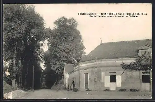 AK Chanceaux-sur-Choisille, Route de Monnaie, Avenue du Château